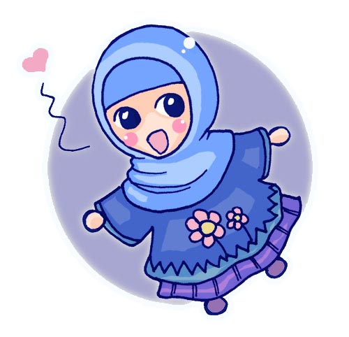 Gambar Kartun Muslimah Chibi